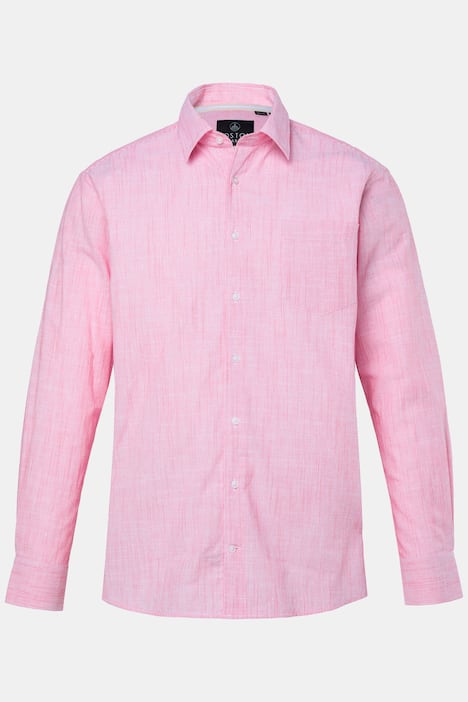 Boston Park Leinenmix-Streifenhemd, Langarm, Kentkragen, Comfort Fit, bis 8 XL