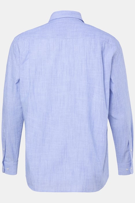 Boston Park linnenmix gestreept overhemd, lange mouw, kentkraag, comfort fit, tot 8XL