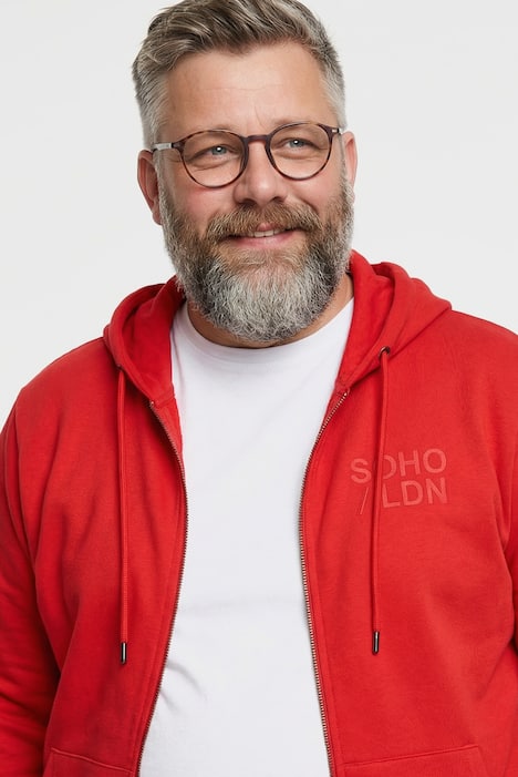 Men+ Kapuzen-Sweatjacke, bis 8 XL