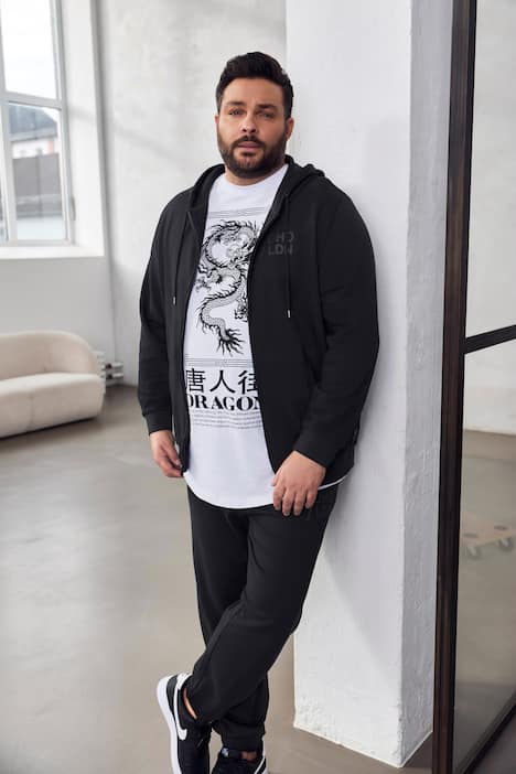 Men+ sweatpants, basic fit, elastische tailleband, tot 8XL