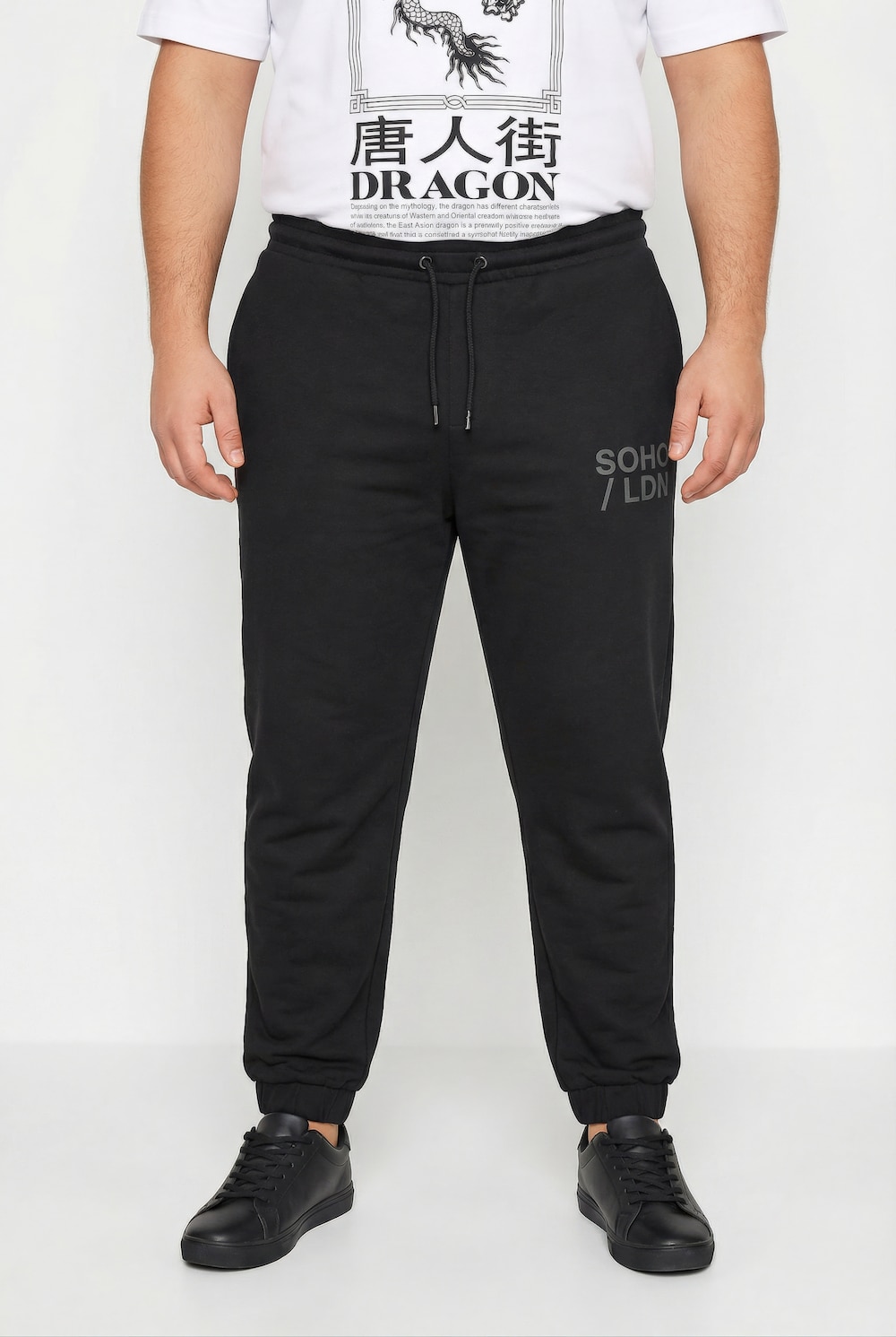 joggebukse, Basic Fit, elastisk linning, opptil 8 XL