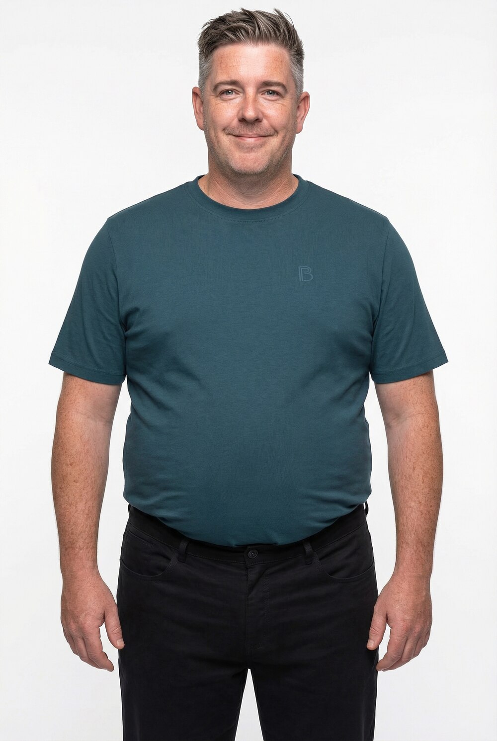 Boston Park T-Shirt, Brustprint, Halbarm, Rundhals, bis 84/86