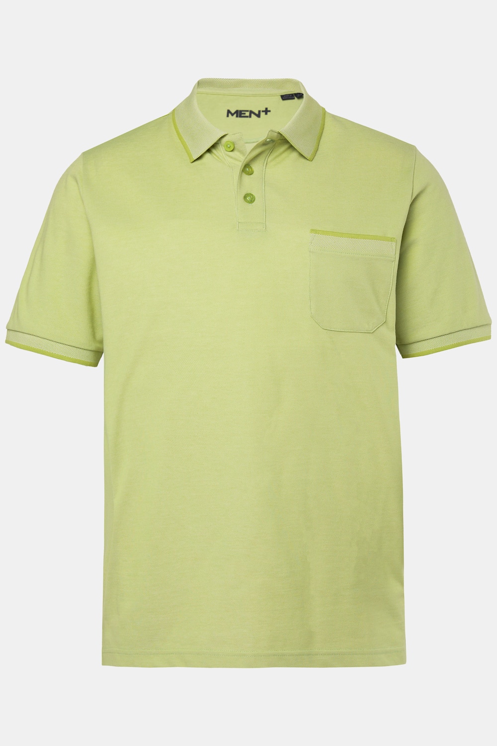 Men+ T-Shirt, TwoTone-Pikee, Halbarm, bis 8 XL