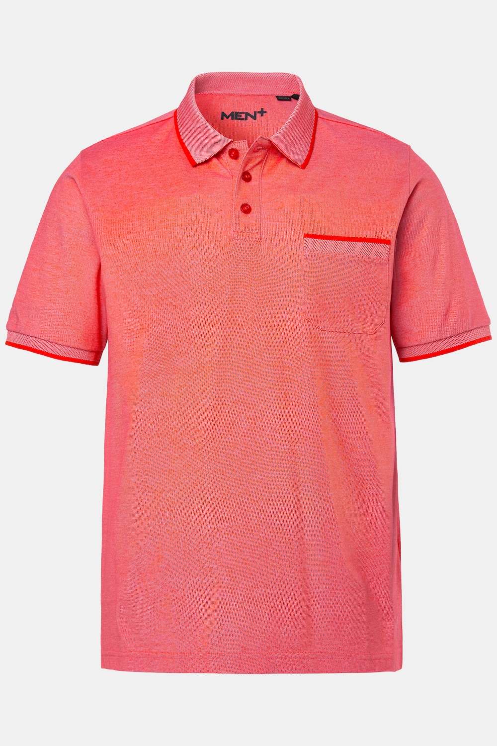 Men+ T-Shirt, TwoTone-Pikee, Halbarm, bis 8 XL