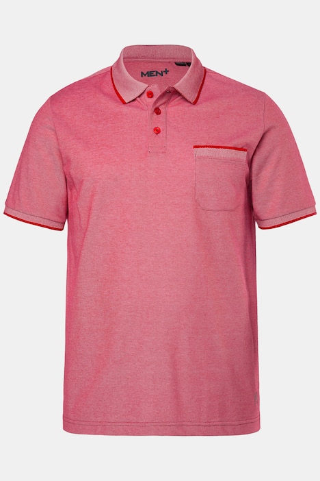 Men+ T-Shirt, TwoTone-Pikee, Halbarm, bis 8 XL