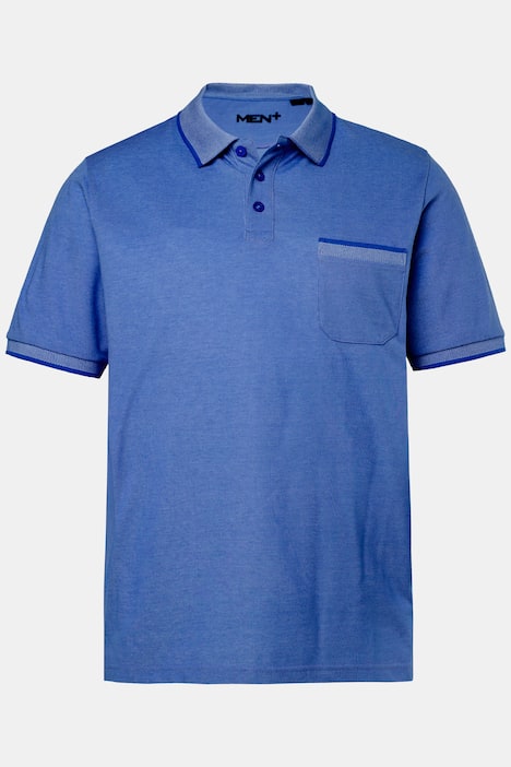 Men+ T-Shirt, TwoTone-Pikee, Halbarm, bis 8 XL