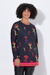 Sweatshirt, Loose Fit, Quallen-Muster