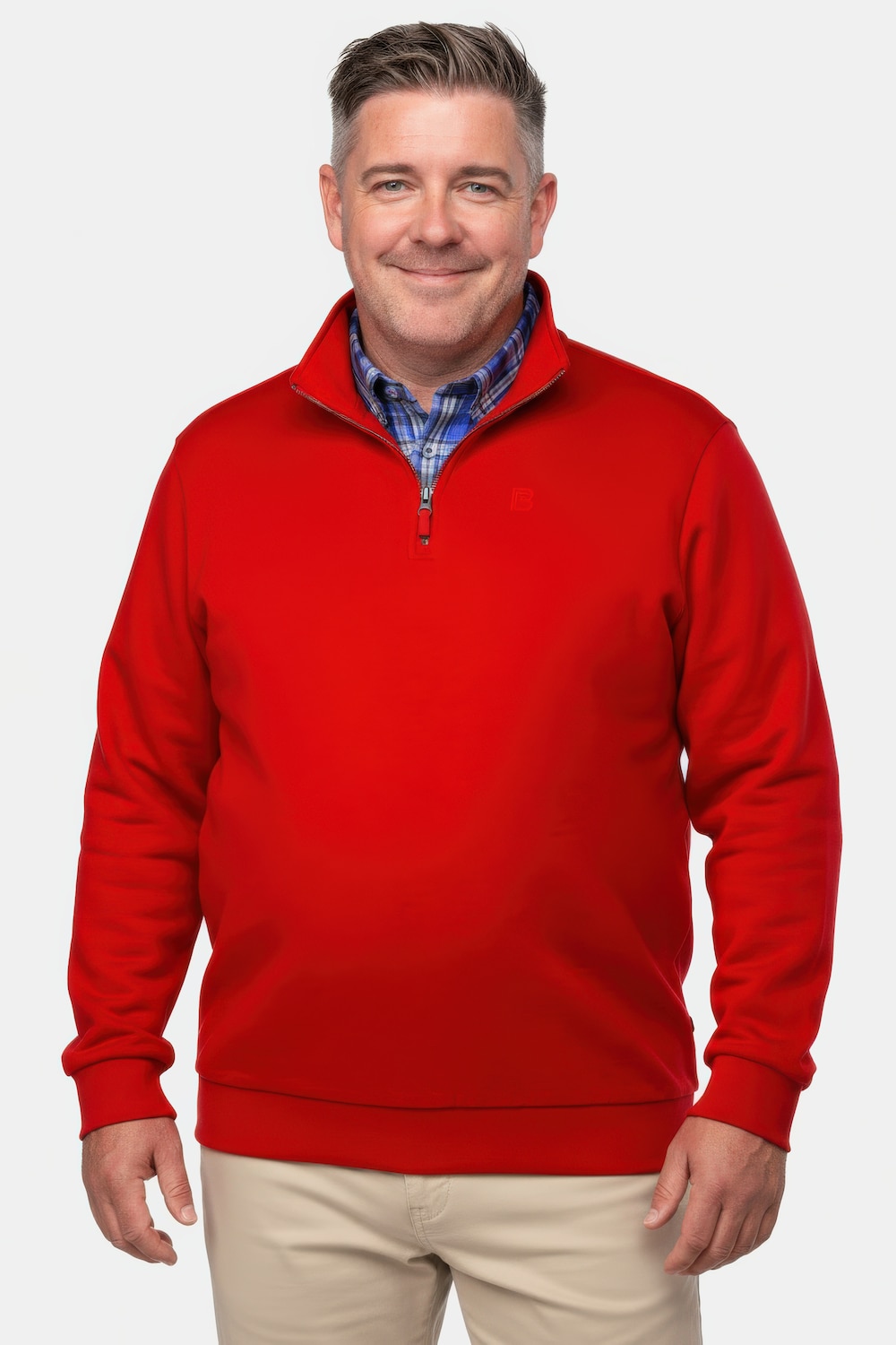 Boston Park Troyer, Sweat, Stehkragen mit Zipper, bis 84/86