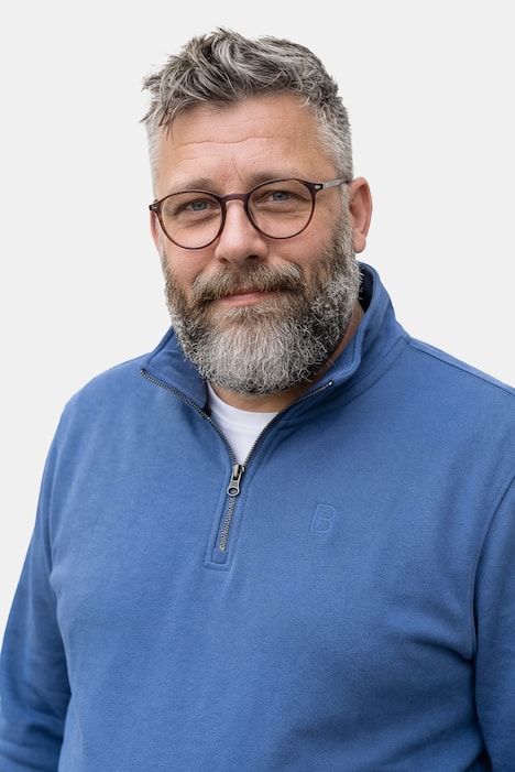 Boston Park Troyer, Sweat, Stehkragen mit Zipper, bis 84/86