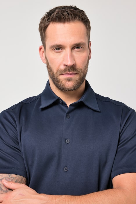 Chemise JAY-PI à manches courtes, coupe Modern Fit, jersey technique et séchage rapide QuickDry, collection Outdoor - jusqu'au 7 XL