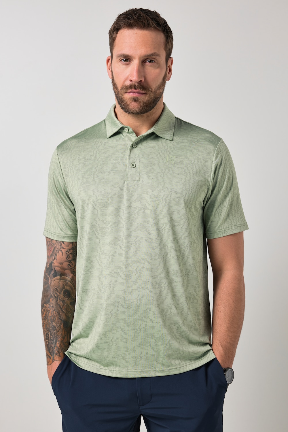 JAY-PI Poloshirt FLEXNAMIC®, Golf, Piqué, Alloverdruck, Halbarm, bis 7 XL