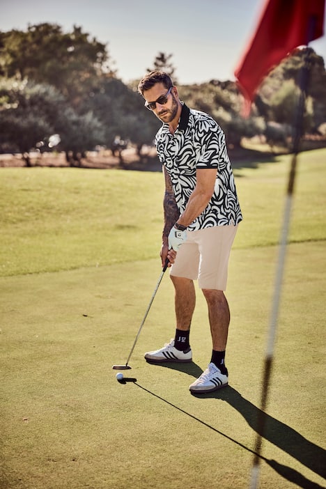 JAY-PI Poloshirt FLEXNAMIC®, Golf, Piqué, Alloverdruck, Halbarm, bis 7 XL