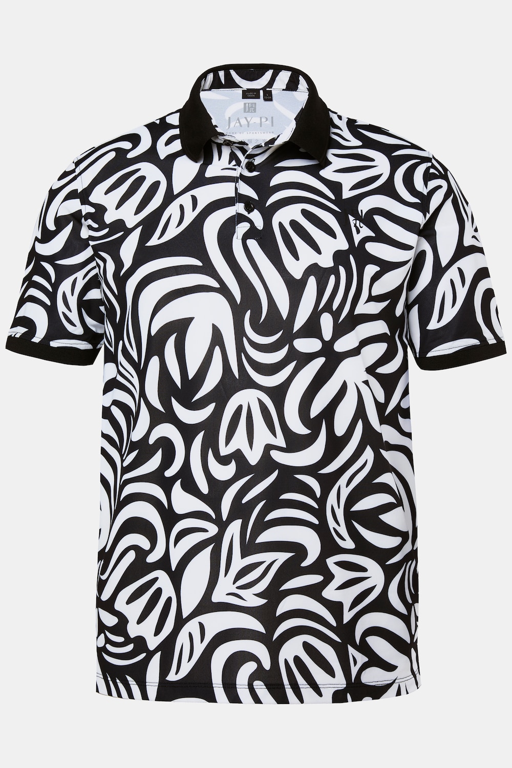 JAY-PI poloshirt FLEXNAMIC®, golf, piqué, all-over print, korte mouwen, tot 7XL