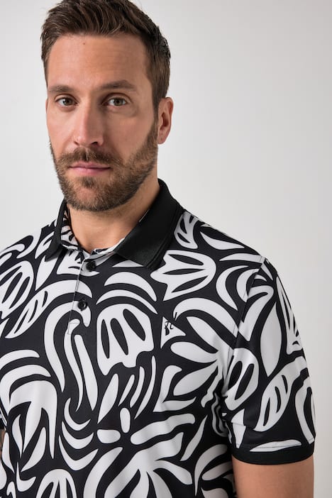 JAY-PI poloshirt FLEXNAMIC®, golf, piqué, all-over print, korte mouwen, tot 7XL