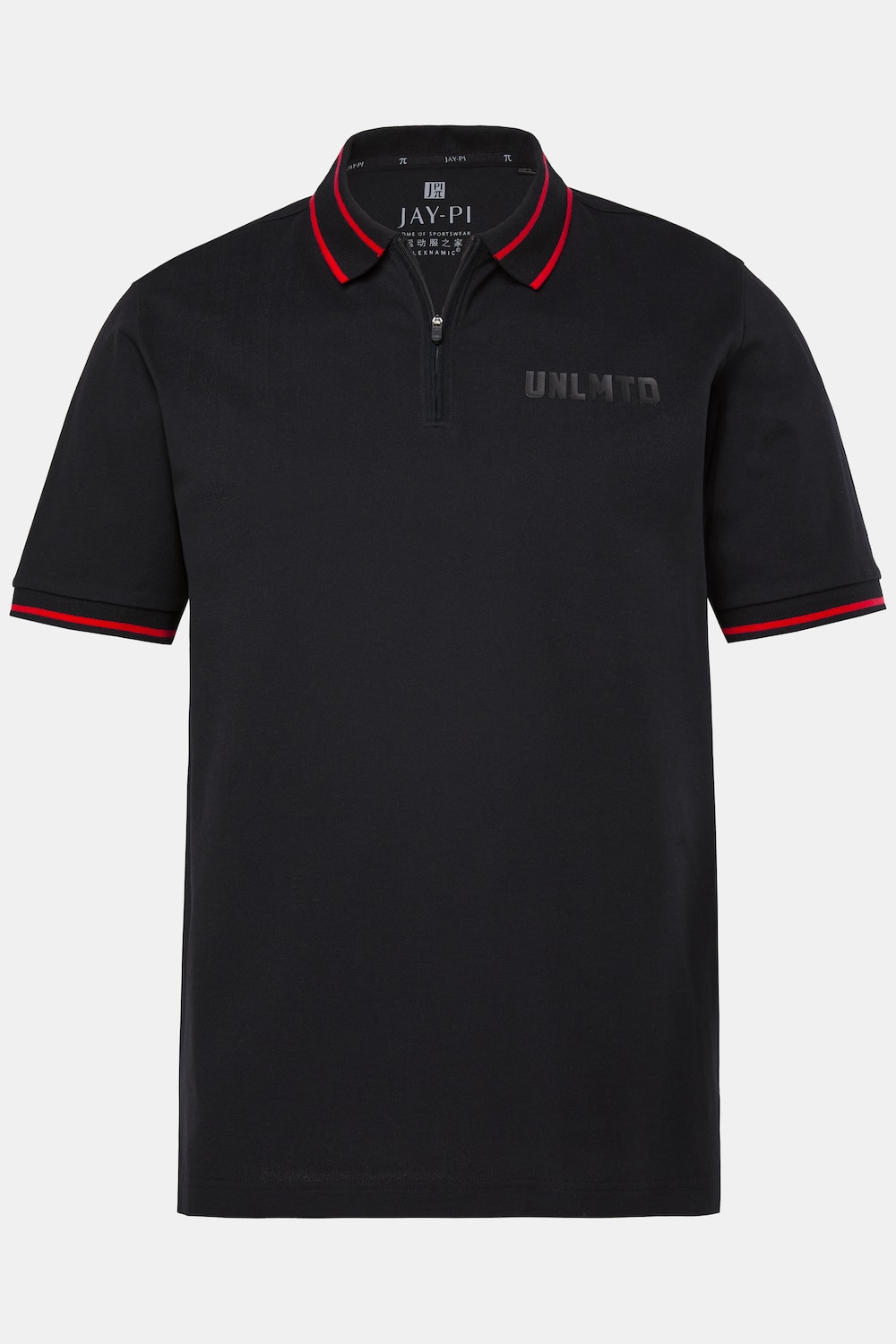 JAY-PI poloshirt FLEXNAMIC®, outdoor, piqué, polokraag, rits, korte mouwen, tot 7XL