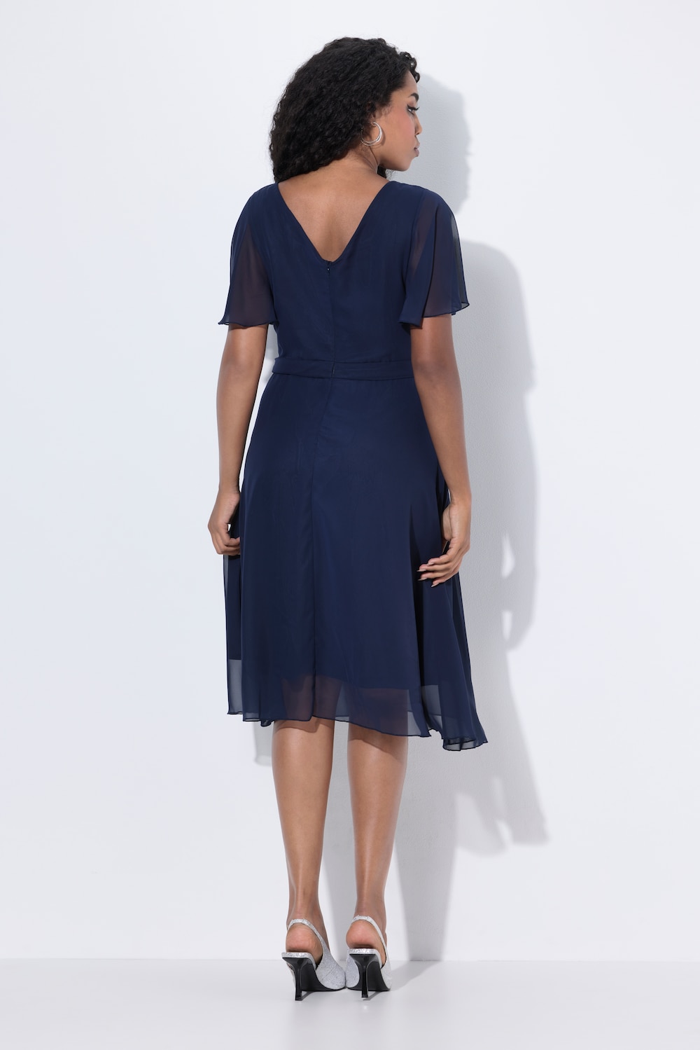 Ulla Popken Cocktailjurk Maat 48 Midi Jurk Maat 48 Plus Size Ulla