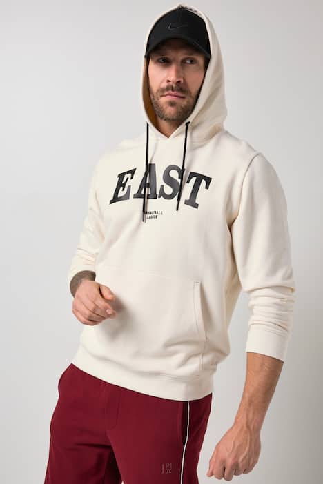JAY-PI Hoodie, Fitness, Kapuze, Brustprint, bis 7 XL