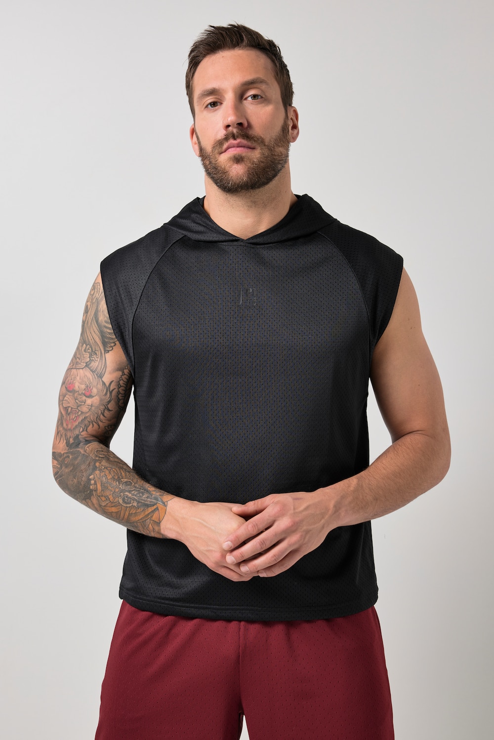JAY-PI Hoodie, Fitness, Bauchfit, Mesh, Kapuze, QuickDry, bis 7 XL