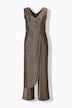 Jumpsuit, glitter, wijde pijp, V-hals, mouwloos