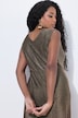 Jumpsuit, glitter, wijde pijp, V-hals, mouwloos