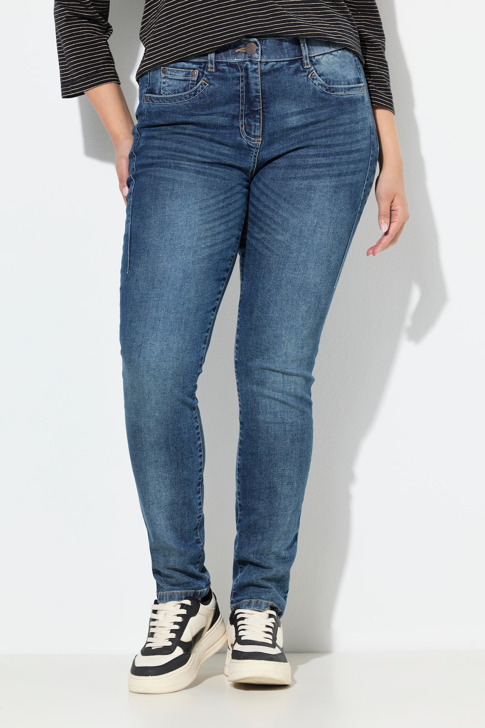 Große Größen Jeans Sarah, Damen, blau, Größe: 42, Baumwolle, Ulla Popken