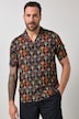 JP 1880 Hemd, Halbarm, Cuba-Kragen, floraler Print, Cuba Fit, bis 8 XL