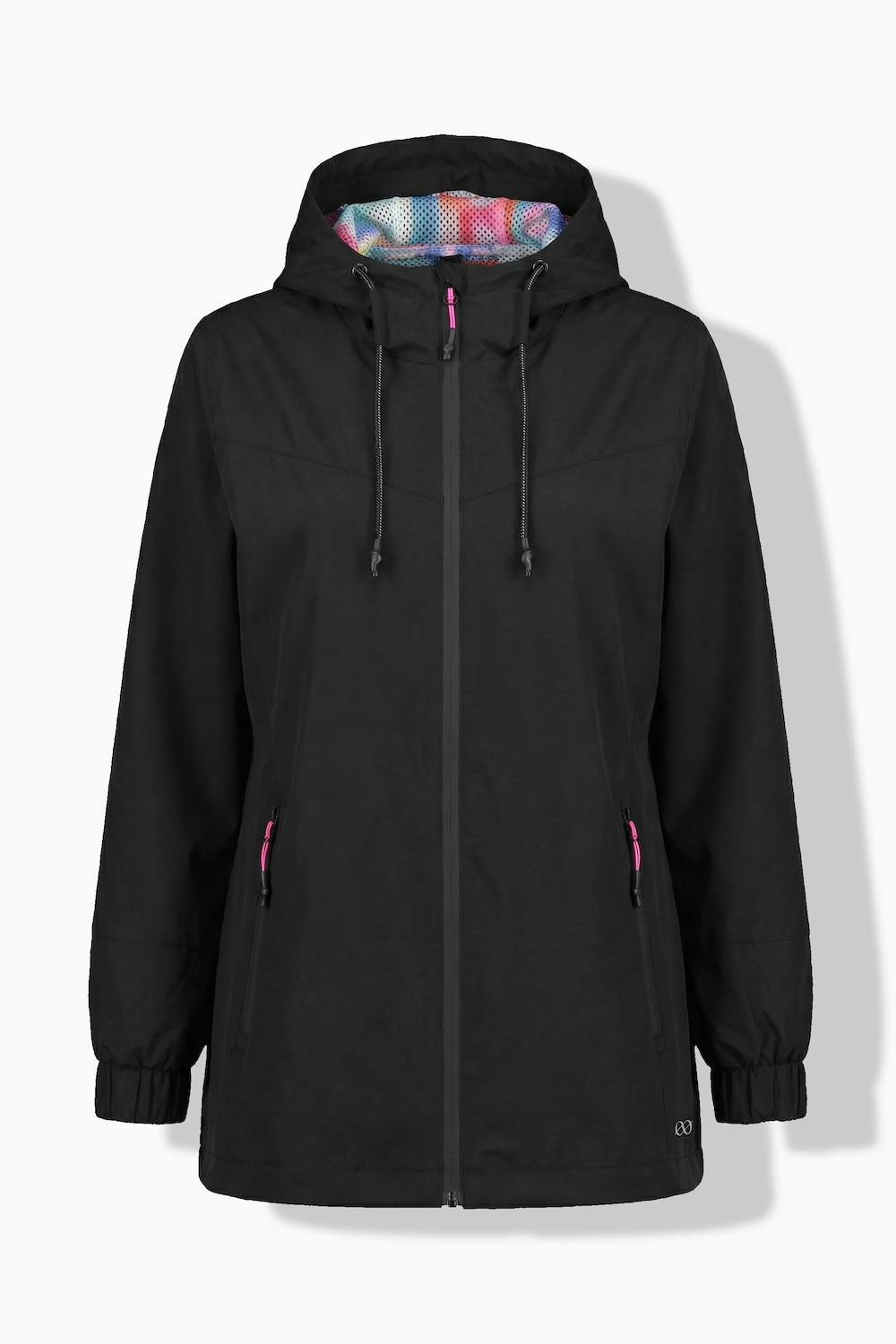 Stora storlekar Lätt Lifestyle funktionsjacka för när du är i farten, Dam, svart, storlek: 40/42, Polyester, LAURASON