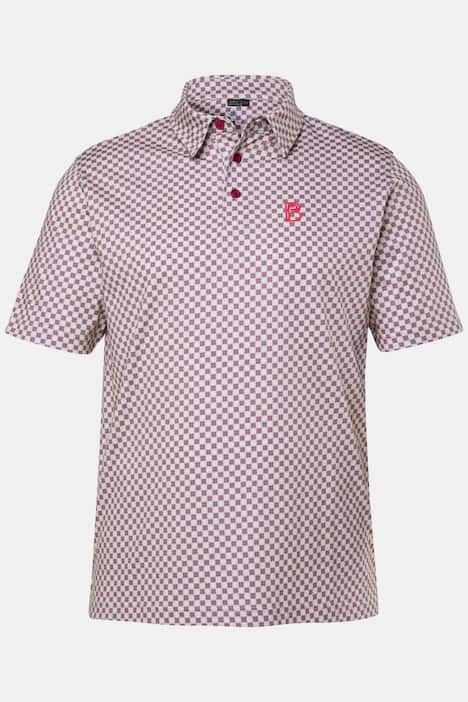 Boston Park Poloshirt, Alloverprint, Halbarm, bis 84/86