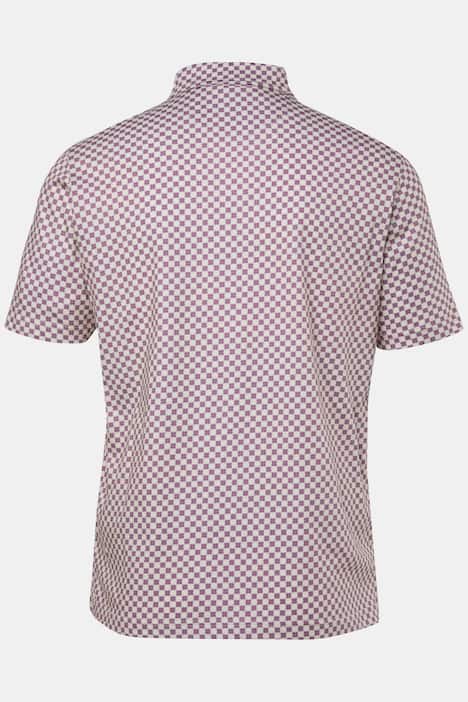 Boston Park Poloshirt, Alloverprint, Halbarm, bis 84/86