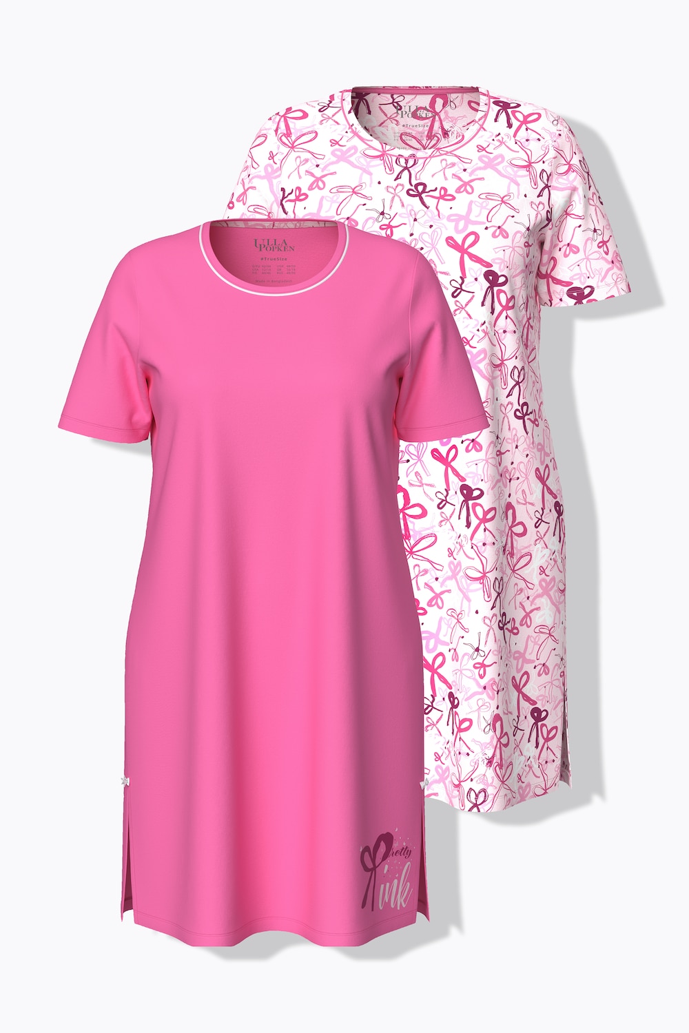 Bigshirts, 2er-Pack, Schleifen, Rundhals, Halbarm