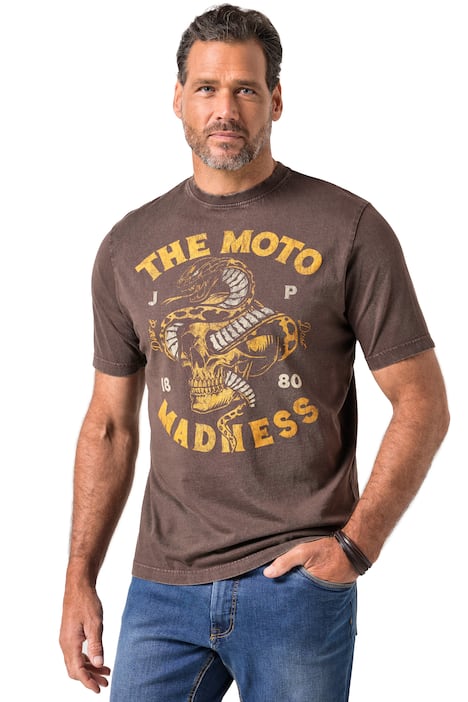 Tričko JP1880, krátké rukávy, vintage vzhled, potisk na hrudi, do 8XL