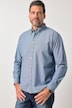 Chemise JP 1880 aspect jean, manches longues et col à pointes boutonnée, coupe Modern Fit - jusqu'au 8 XL