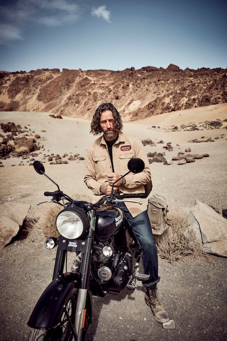 JP1880 T-Shirt, Halbarm, Vintage-Look, Brustprint, bis 8 XL