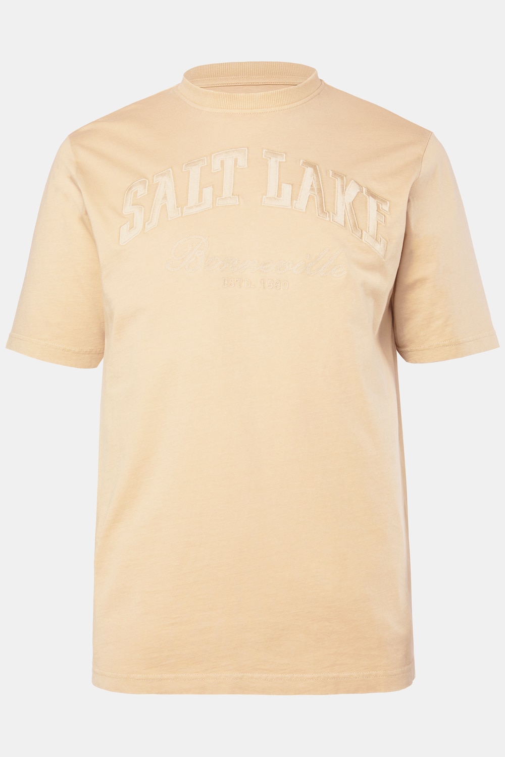 JP1880 T-shirt, korte mouwen, vintage look, borstprint, tot 8XL