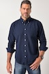 JP1880 Seersucker-Hemd, Langarm, Buttondown-Kragen, Modern Fit, bis 8 XL