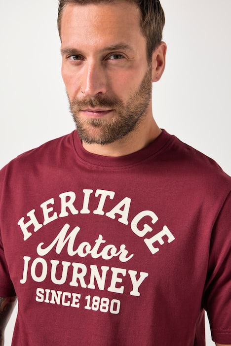 JP1880 T-Shirt, Halbarm, Brustprint, bis 8 XL