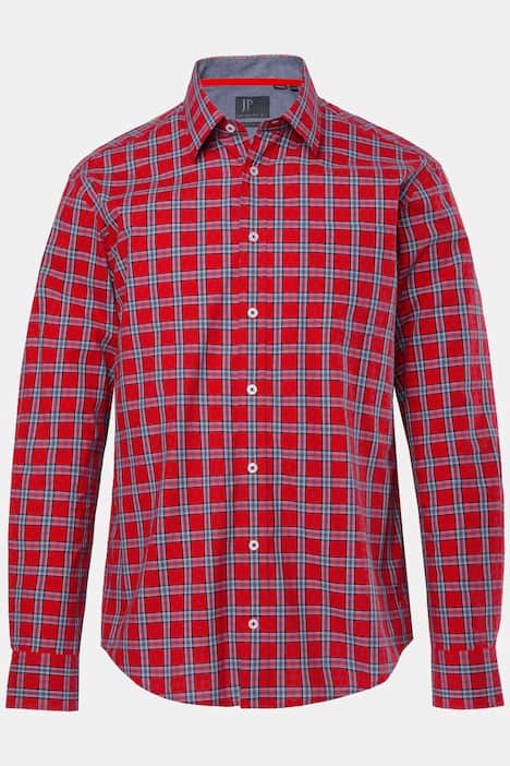 JP1880 Karohemd, Langarm, Kentkragen, Modern Fit, bis 8 XL