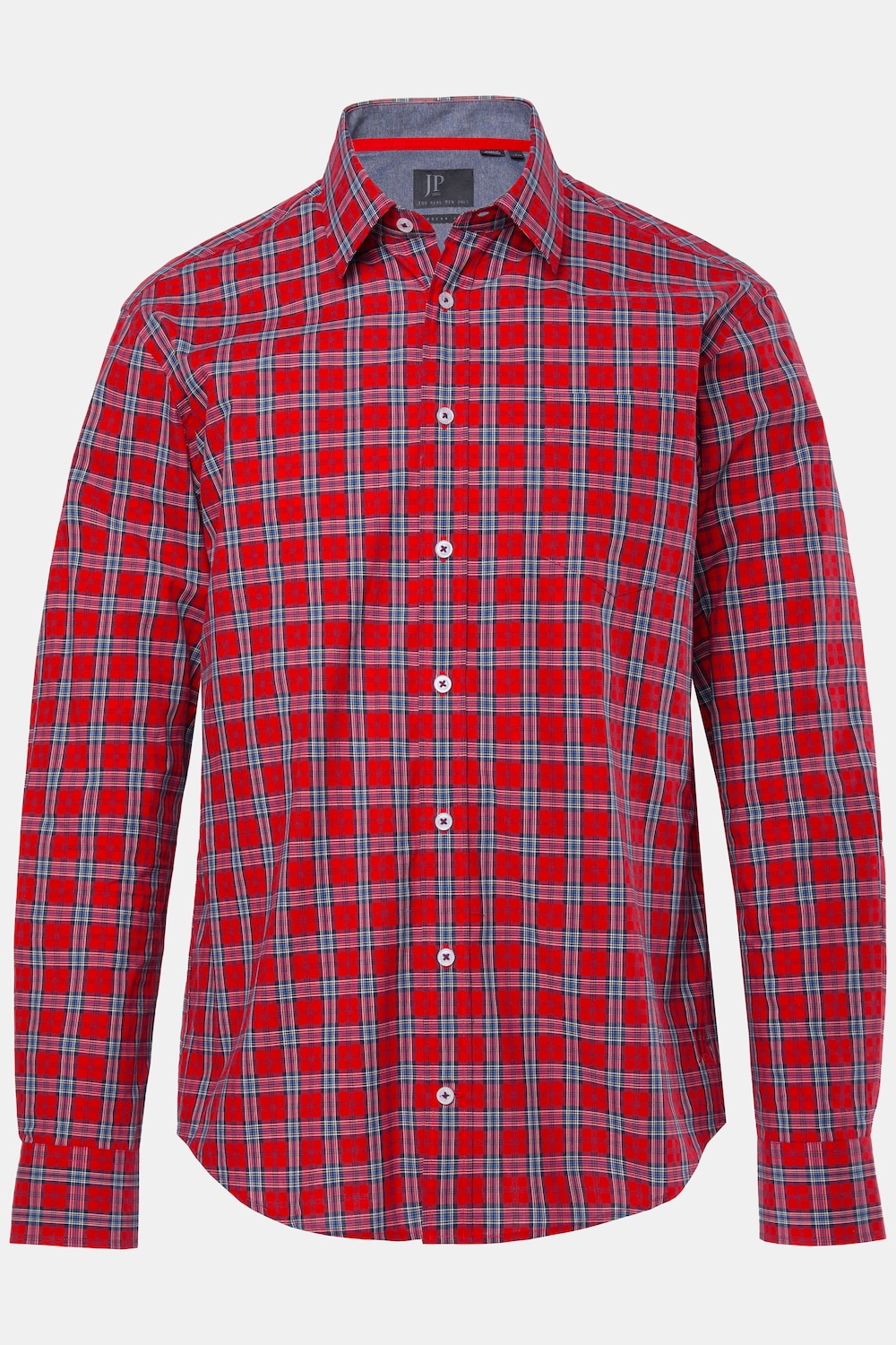 JP1880 Karohemd, Langarm, Kentkragen, Modern Fit, bis 8 XL