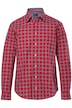 Kostkovaná košile JP1880, dlouhé rukávy, Kent límeček, Modern střih, do 8XL