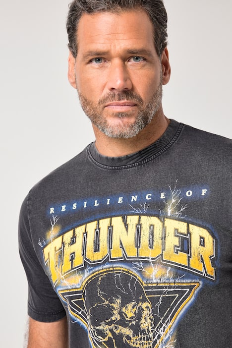 JP1880 T-Shirt, Halbarm, Vintage-Look, Brustprint, bis 8 XL