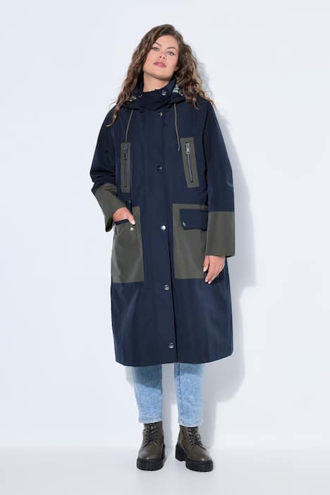 4 Jahreszeiten Funktionsmantel, abnehmbare Kapuze