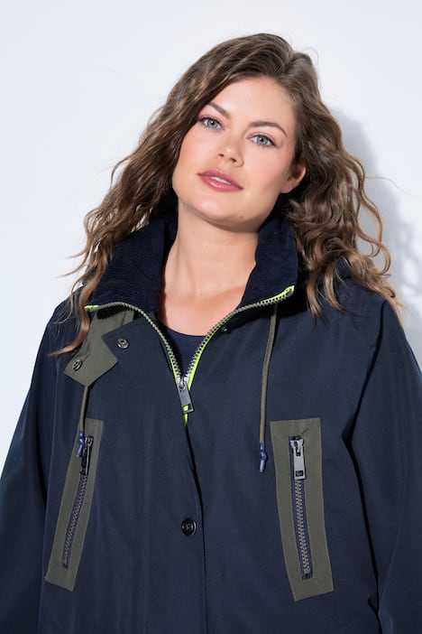 4 Jahreszeiten Funktionsmantel, abnehmbare Kapuze