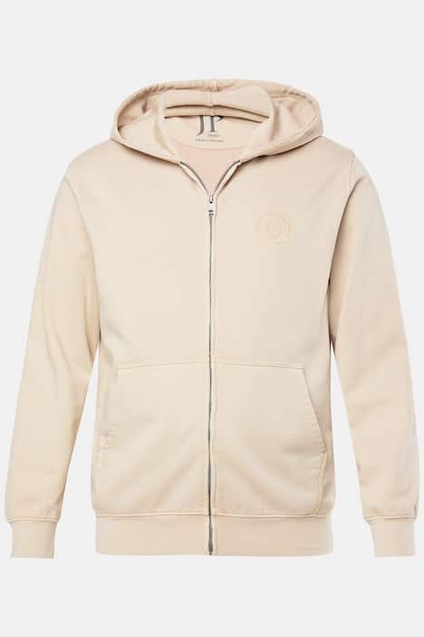 JP1880 Hoodiejacke, Kapuze, Kängurutasche, Vintage Look, bis 8 XL