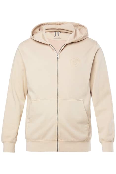 Bunda s kapucí JP1880, klokaní kapsa, vintage vzhled, do 8XL