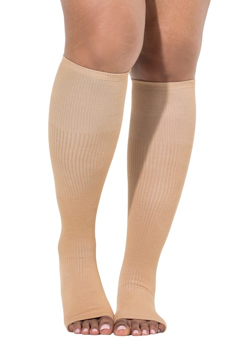 Kompresní podkolenky, bez prstů