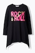 T-Shirt, A-Linie, Rock 'n Roll, Zipfelsaum