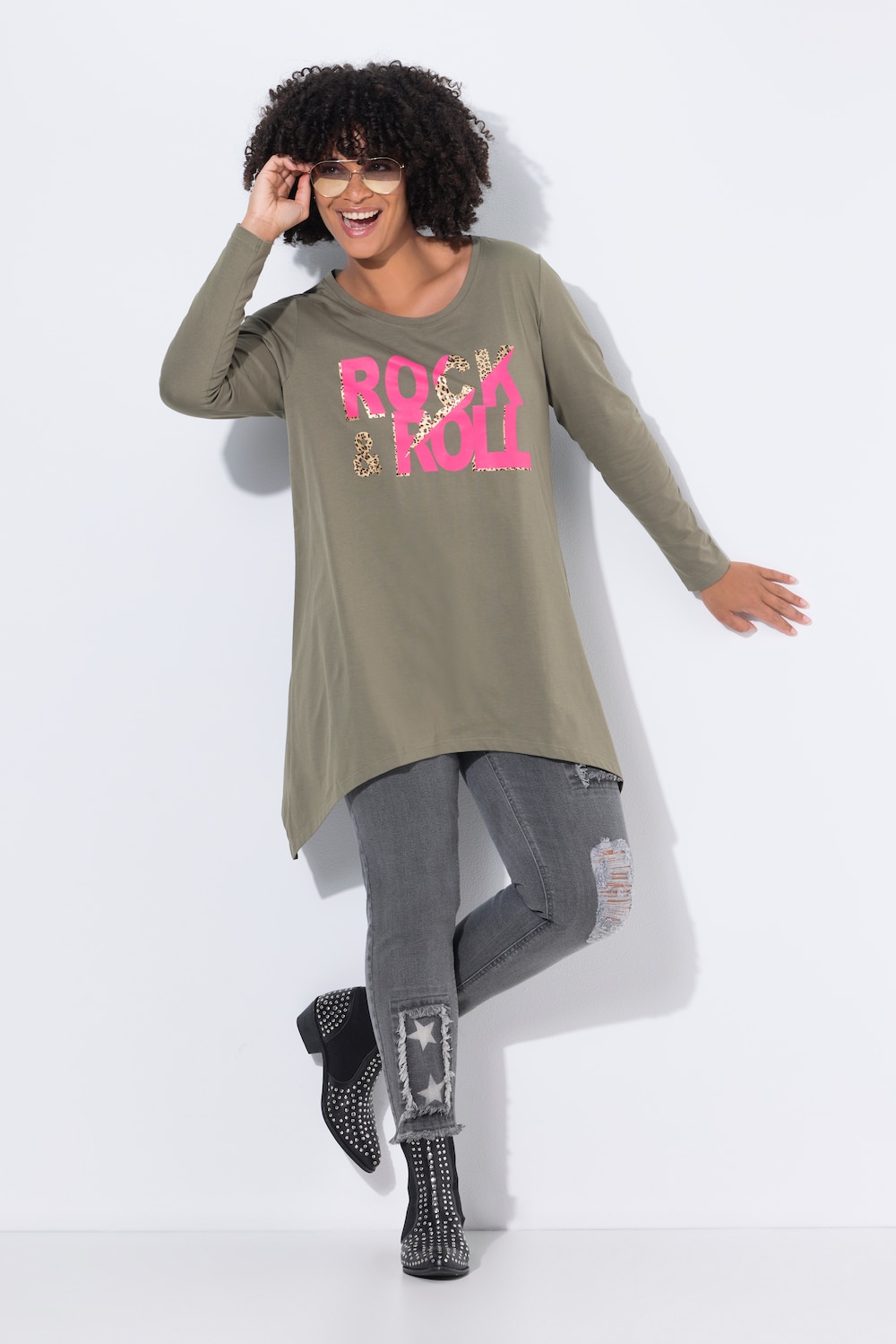 T-shirt, A-lijn, Rock 'n Roll, puntzoom