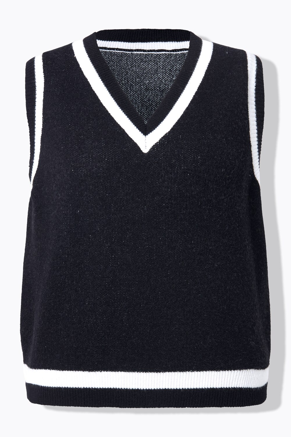 Stora storlekar Slipover, Dam, svart, storlek: 42/44, Polyester, Angel of Style