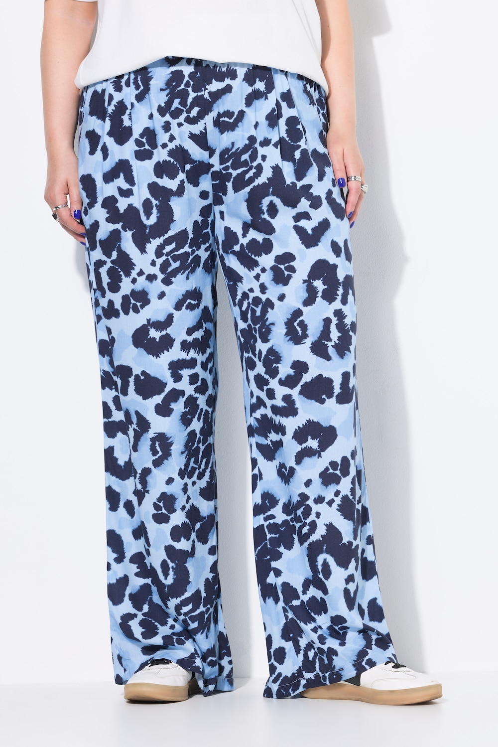 Große Größen Hose, Damen, blau, Größe: 58/60, Viskose, Studio Untold