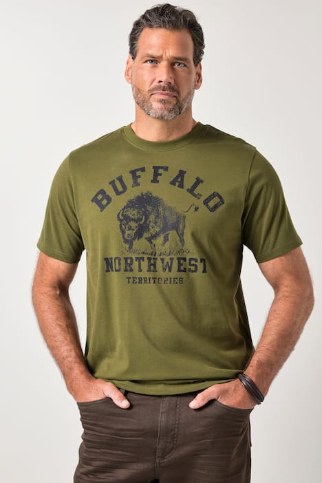 JP1880 T-Shirt, Halbarm, Brustprint, bis 8 XL